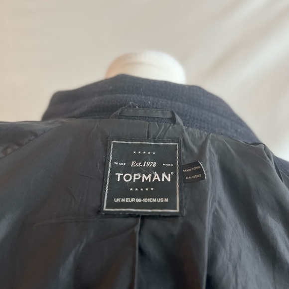 Topman Navy Peacoat - Picture 6 of 7